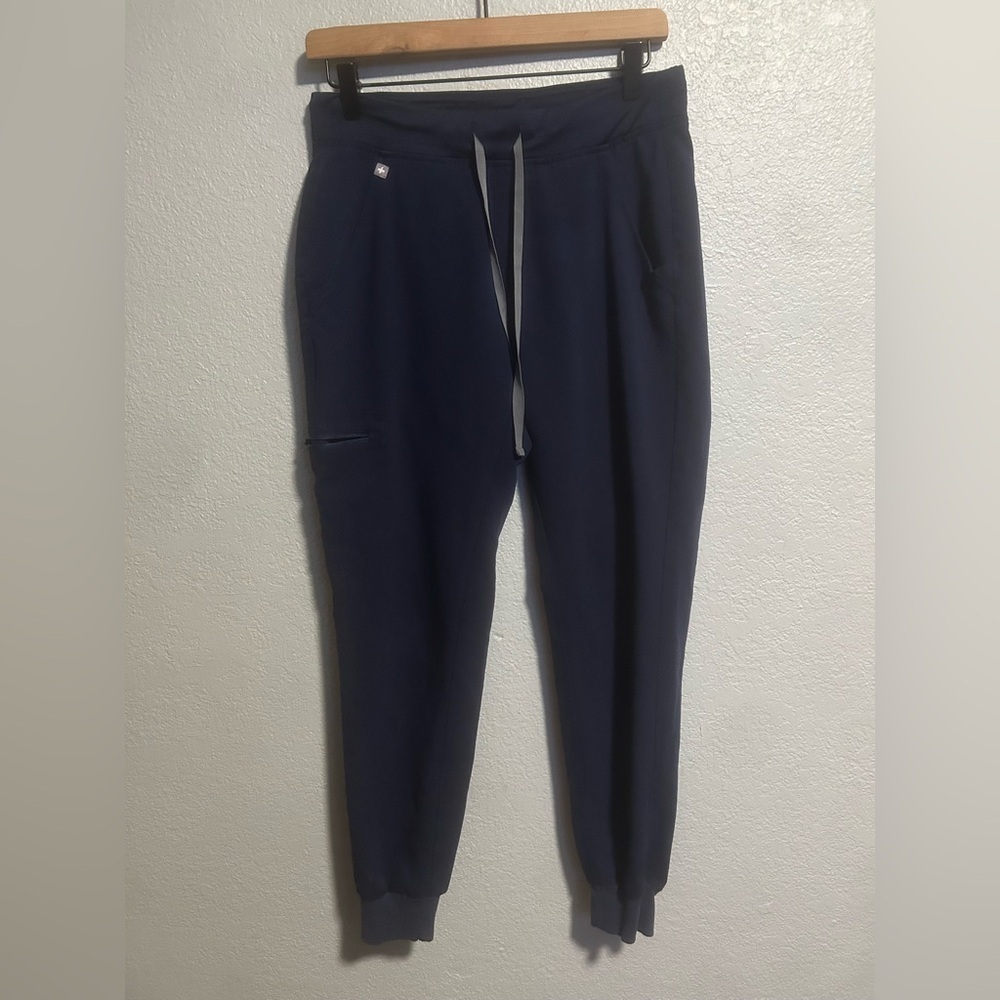 Navy blue figs scrub pants